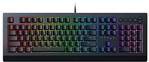 Razer Cynosa V2 Gaming Keyboard: Customizable Chroma RGB Lighting - Individually Backlit Keys - Spill-Resistant Design - Programmable Macro Functionality - Dedicated Media Keys
