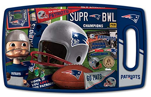 YouTheFan Unisex-Erwachsene New England Patriots Retro Series Schneidebrett, 14 L x 9 W