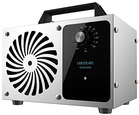 Cecotec Ozongenerator TotalPure 4000 Ozone, Leistung 120 W, Reinigt 28 g/Stunde, Timer, Automatische Abschaltung, Abdeckung bis zu 100 m2, Einfache Bedienung, Leicht zu transportieren