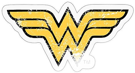 Spreadshirt DC Comics Justice League Wonder Woman Sticker, max. 10 x 10 cm, 10 x 10 cm, Transparent glänzend