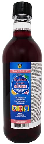 Kaugummi-Slushkonzentrat 500 ml, Mischungsverhältnis 1:5 | Slush-Eis | Crush-Eis | Wassereis |Granita | ohne künstliche Farbstoffe | für Slushie-Maker