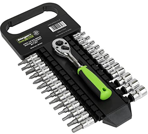 Sealey 1/4 Sq Drive Socket & Socket Bit Set 27pc S01241