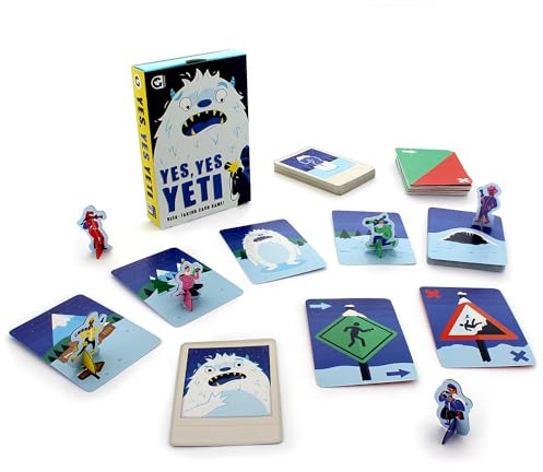 Ginger Fox - Ja, Ja Yeti Kartenspiel, risikobereites Familien-Kartenspiel, urkomische Strategiespiele, Kartenspiele für 2 Spieler & mehr, Strategie-Kartenspiele für Erwachsene, Jugendliche & Kinder ab
