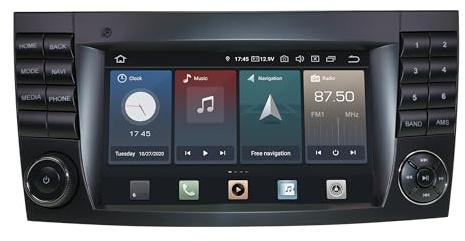 Kompatibel mit: Mercedes E-Klasse W211 CLS W219 7 Touchscreen Android Autoradio GPS Navigation CarPlay