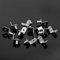 Shelf Support Pegs 24Pcs 6mm L Shape Metal Shelf Pegs for Kitchen Cabinet Bookcase Closet Wardrobe Cupboard Wood Glass Shelves Supports, Nickel Plated Shelf Bracket Pegs Pins