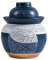 oUyOo Fermentation Crock Jar, Kimchi Jar Pot en Grès pour La Fermentation Ou Le Marinage du Kimchi, Choucroute avec Couvercle en Céramique,1.75kg