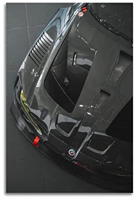 Rennauto Poster für BMW M4 GT3 Sportauto Poster Dekorative Malerei Leinwand Wandposter und Kunstbild Druck Modern Familie Schlafzimmer Dekor Poster