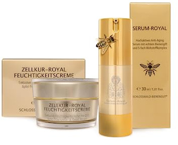 Schloßwald-Bienengut® - Serum-Royal 30 ml + Zellkur-Royal Feuchtigkeitscreme mit Gelee-Royale 50 ml