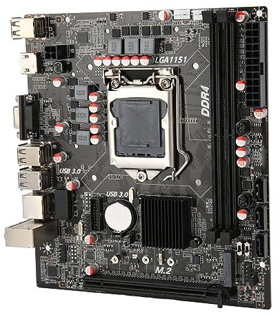 ASHATA Placa Base B250B4, Computadora de Escritorio Placa Base M ATX para LGA 1151 para 6 7 8 9 Generación Core I3 I5 I7 Memoria DDR4 de Doble Canal Interfaz M.2 Ranura PCI E X16 Gen 3.0