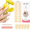 Kalolary 20PCS Nail Adhesive Wrap, Nail Gel Polish Strips Full Wraps Nail Polish Stickers Cured Gel Nail Strips Self-Adhesive Gel Nail Wrap Stickers Decals(UV/LED Lamp Required) (Milk White)