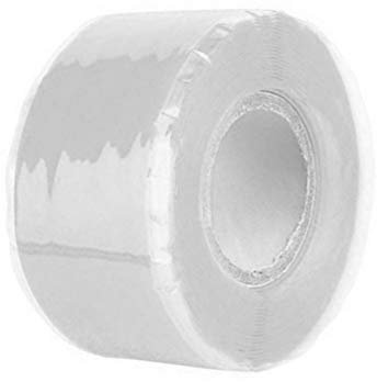KLVN 1.5M Waterproof Silicone Performance Self-Adhesive Repair Tape Strong Black Rubber Silicone Bonding Tape Self Fusing Wire Tape (Color : Silver, Size : 25mm)