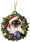 Weihnachtsbaum Katzen Anhänger 2D Acryl Weihnachts Deko Cartoon Acryl Weihnachten Hunde Dekorationen Weihnachtsanhänger Weihnachtsbaumschmuck Ornament Anhänger Funny Katze Auto Anhänger(A43,8cm)