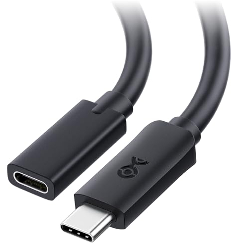 Cable Matters 40Gbps USB 4 Extension Cable 0.5m, True Reversible Design, Works with Thunderbolt Port (USB C Extension Cable/USB C Extender), Compatible with Thunderbolt 4 Cable