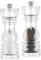 Cole & Mason London Acrylic Salt and Pepper Mill Set, 180mm, Precision+ Carbon/Ceramic Mechanisms, Salt and Pepper Grinders with Adjustable Grind, Gift Set