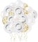 35 Stück Hochzeit Luftballons, 12 Zoll Konfetti Ballons Mit Herzen und Eukalyptus - Weiß für Verlobung, Heiratsantrag, Party Dekoration
