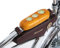 TentHome Retro Fahrradtasche Leder PU Rahmentasche Fahrrad Dreieckstasche Ledertasche Radtasche Fahrradzubehör für Stahlrahmen Kaffee