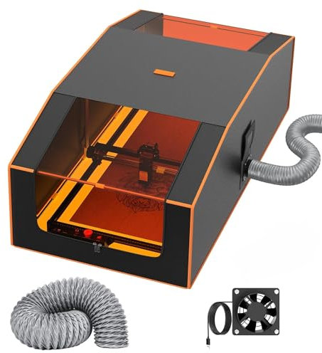 Mecpow Lasergravierergehäuse, 1300x730x460mm übergroße feuerfeste Abdeckung, staubdicht Schutz, zweiseitige Betrachtung Laserschneiderabdeckung, isoliert gegen Rauch und Geruch, Lärmreduzierung