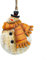 Vintage Metall Schneemann Weihnachtsmann Anhänger Rustikale Weihnachtsbaumschmuck (C)