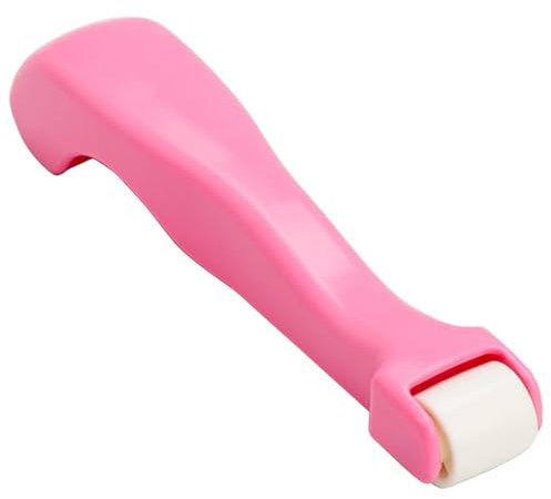Haltbarkeit Nähzubehör Nahtroller Kleines Tragbares Quilten Naht Walze,Leicht zu Greifen Seam Roller Tool for Sewing,Nahttrenner Nähzubehör,zum Quilten,Nähen,Drucken,Tinte,Tapeten(Rosarot)