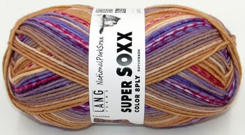 Lang Yarns Super Soxx Color 8-fach/8-ply 150g 485 - Timanfaya