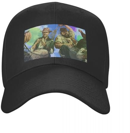 KUGEUII Lässige Unisex Baseballmütze im Freien Terence Hill und Bud Spencer 2024 modische Baseball Männer Polyester Hüte verstellbare Mütze universelle Freizeitmütze LKW Fahrer Hut Geschenke