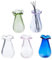 DELORIGIN 5 mini Vase à Fleurs de 27mm Petit Vase en Verre pour Micro Paysage Accessoires de Décoration Moustaches de Chat Fleurs Sèches Bourgeons Support pour Plantes Succulentes