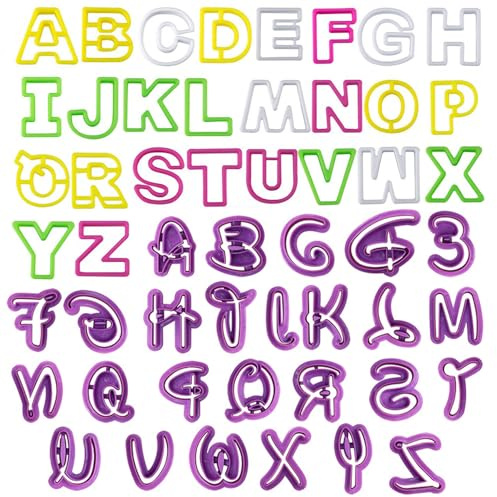 Stampi Per Biscotti Con Alfabeto Da 26 Pezzi, Forniti Con 26 Stampi Per Lettere Viola, Strumenti Da Forno In Plastica, Stampi Per Decorazione Torte, Stampi Per Taglio Biscotti