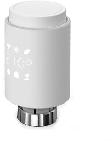 ZYWUOY Smartes WLAN-Heizkörperventil, energiesparend, Thermostat, Temperaturregler, programmierbare Zeitpläne, für Zigbee (12 Stück)