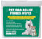 100 XL Dog Ear Cleaning Finger Wipes - Extra Large 1.77 Natural Coconut Oil & Aloe Dog Ear Wipes | Gently Removes Wax, Odor, Dirt, Itchy For Dogs & Cats | Hypoalergenic Biodegradable Dog Ear Cleaner