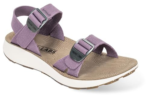 Tread Labs Salinas Damen-Sandalen mit Fußgewölbeunterstützung, bequem, leicht, zum Gehen, Flieder, 36 EU