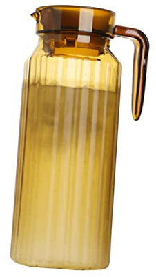 ELAYARD Kaltwasserkrug Aus Kunststoff Mit Streifenmuster Großer Getränkekrug Bpa-frei Hitzebeständig Für Säfte Und Kalte Getränke Für Partys Und Familienfeiern