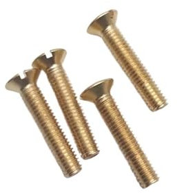 Generisch 15 Stück M3 Messing Schlitz Ovalschrauben Linsenkopfschraube Halbsenkkopfschraube Kreuzschlitz Innensechskantschrauben 6/8/10/12/16/20mm(M3x10mm)