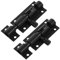 PENIKOKO 2 pièces Verrou de Porte Coulissant Noir Serrure de Sécurité pour Portes et Portillons Installation Facile et Durable