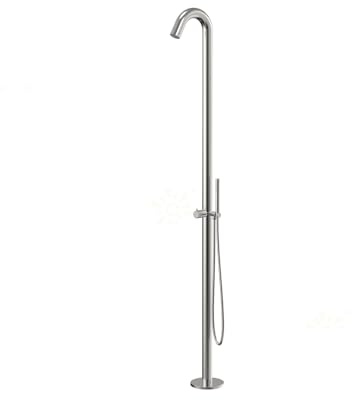 XJTNLB Douches de Jardin Douche Piscine Hors Sol en Acier Inoxydable Brossé Douche de Piscine Patio Arrière-Cour