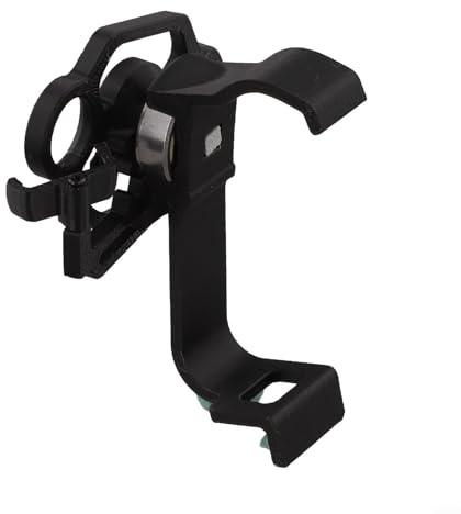 Fastigeaty Volant pour mini jeu de course, manette PS5, compact pour matériau PLA, avec poignée ergonomique, accessoire de jeu noir