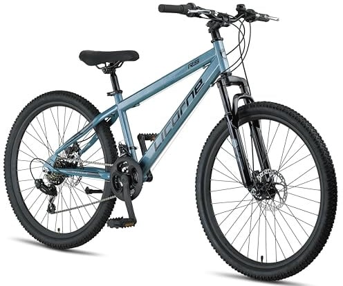 Licorne Bike Thunder Premium Mountainbike in 20, 24, 26, 27.5 und 29 Zoll Fahrrad für Mädchen Jungen Herren und Damen Discbremse