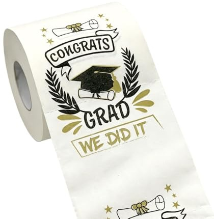 Toilettenpapier Für Glückwünsche - Klardruck, lustig, 2026, 3-lagig und verdickt - Toilettenpapier Mit Glückwünschen | Geeignet Für Mittel- Und Oberstufe, Hochschule, Esstisch Und Badezimmer