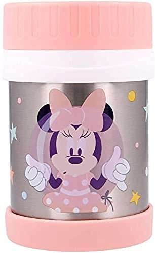Stor8412497131600Acero Inoxidable Isoterma Contenedor, 284 ml Capacidad, Minnie Sueños Índigo