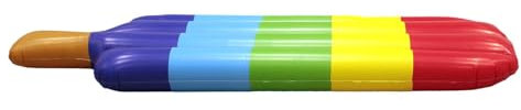 Jet Lag DI9003 Matelas bouée gonflable Glace esquimau Multicolore PVC H16 x 60 x 175 cm