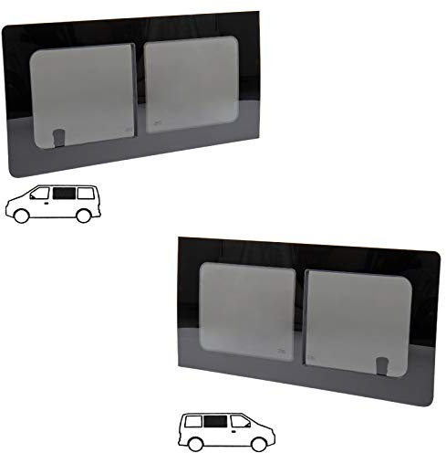 wamovo Schiebefenster Glasfenster passend für VW T5/T6 | Links & rechts | Echtglas | 113x58cm