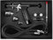 Wakects Kit Aerografo Professionale, Aerografo per Pistola a Spruzzo a gravità, per Modelli a Colori, Vestiti in Pelle, Pittura per Auto, 0,3 mm 0,5 mm 0,8 mm