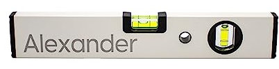 Wasserwaage mit Wunsch-Namen oder Spruch | Richtwaage individuell bedruckt | Maurerwaage personalisiert | Männer Geschenke, Geschenke für Papa, Geburtstagsgeschenk, Gadgets für Männer