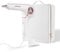 CLOUD NINE The Airshot Pro Hair Dryer White Edition | Fast Compact All Hair Types | Variable Temperature Control Low Mid High | Two Nozzles Included | Anti Static Technology
