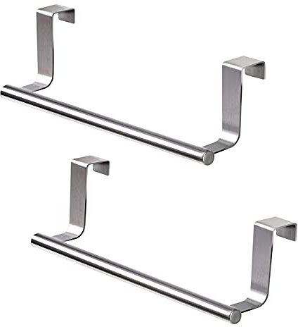 Tucireat Porte Serviette de Porte 2 Pièces Porte Torchons Porte-Serviettes de Salle de Bain Porte Torchon Cuisine Accroche Torchon sans Perçage de Cuisine