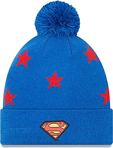 New Era - DC Comics Superman Star Kids Bobble Beanie - Blau Farbe Blau, Größe Child (4-8 Jahre)