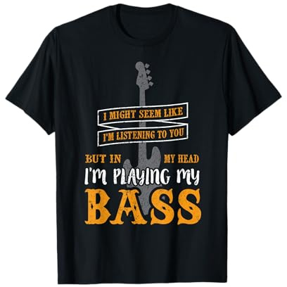 Basso elettrico T Shirt per bassista Maglietta