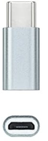 ADAPTADOR NANO CABLE USB C/M - MICROUSB/H GRIS