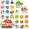 Hebayy 1200 PCS Motivationsaufkleber mit Tierdesigns und positiven Sprüchen für Kinder, Belohnungssystem, Wand, Buch, Geschenk