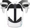 Stander Für Oculus Quest 2 / Quest 3 Gläser Wand Lagerung Holder Stand Griff Wall Mount Storage Headset Eva Hard VR Gamepad Controller Travel（Schwarz）