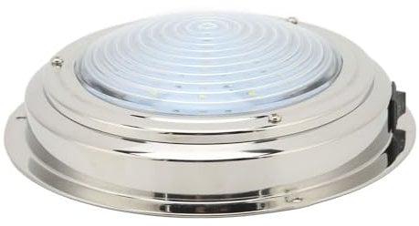 Boat LED Courtesy Light 6.5in Boat LED Courtesy Light 12VDC 18 LED Lamp Beads 316 Stainless Steel for Caravan RV Bathroom Hallway Simple Installation (White Light and Red Light)